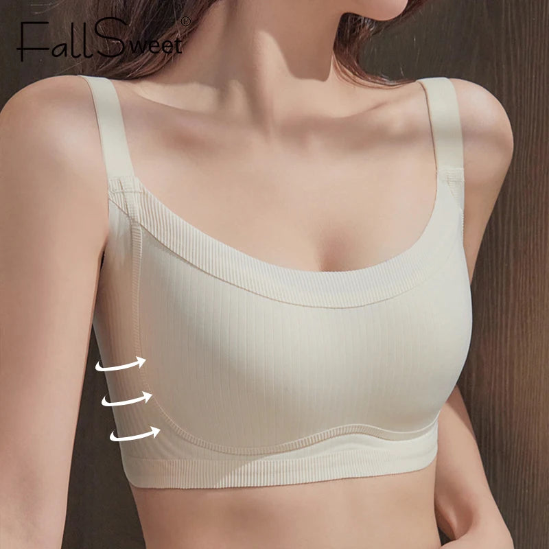 Soutien-gorge Sans Armature FallSweet – Push-Up Invisible, Sport & Confort | Bonnet Complet | Toutes Morphologies